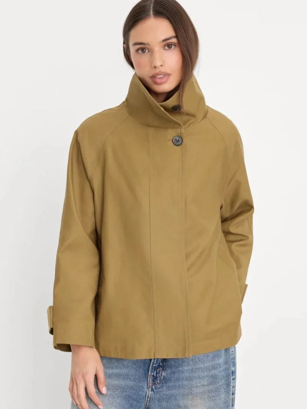 NWT Good American Funnel Neck Trench S - Picture 3 of 4